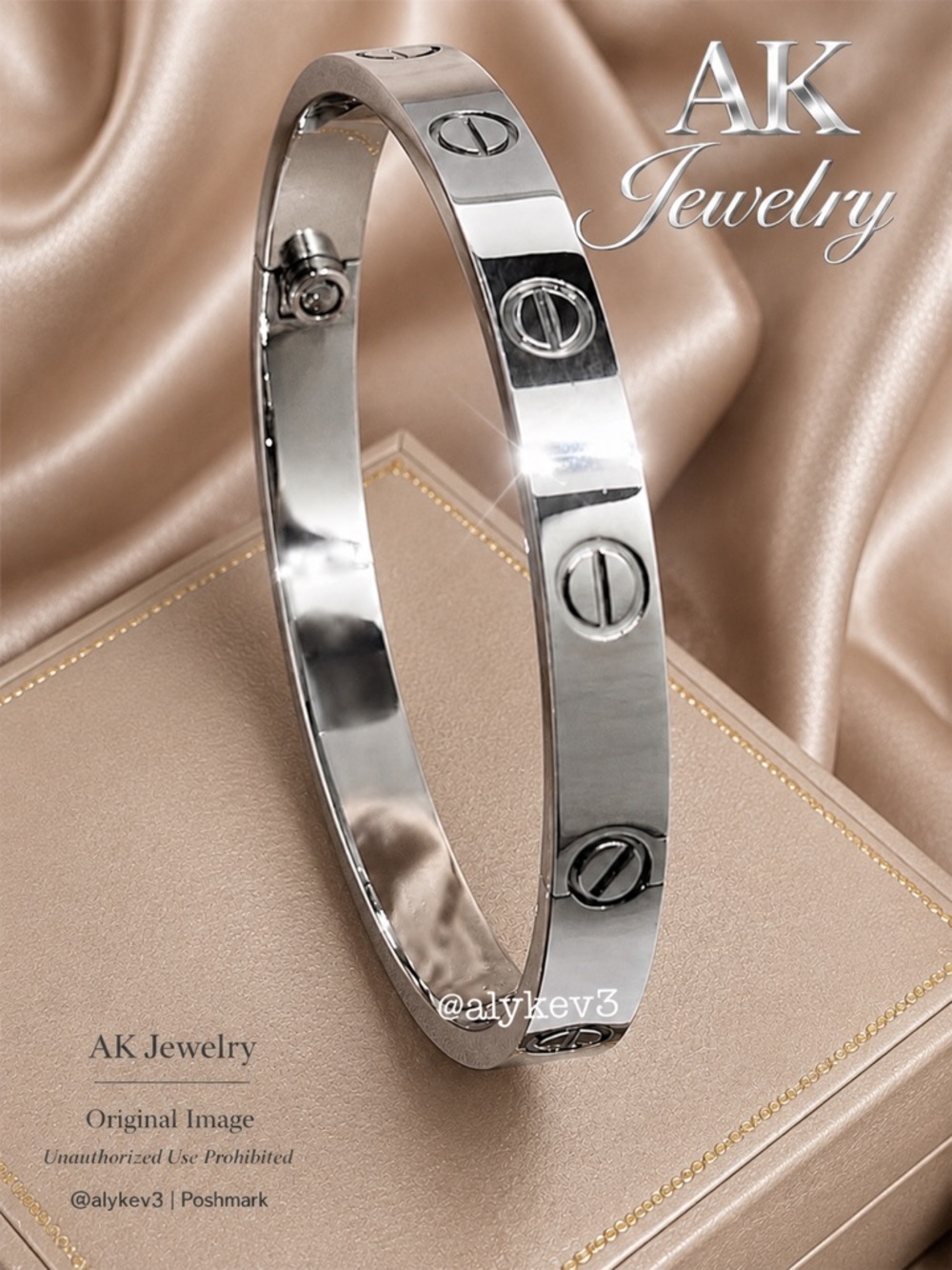 💎LUXURY BRACELET 16 to 22cm Silver Cuff Bangle, Bracelet High End Screw-Twist